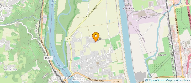 localisation de l'entreprise ATICA  SABLONS