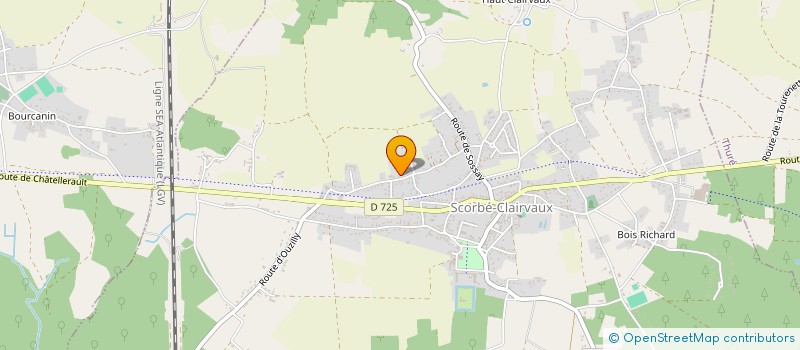 localisation de l'entreprise ATICAD à SCORBE-CLAIRVAUX