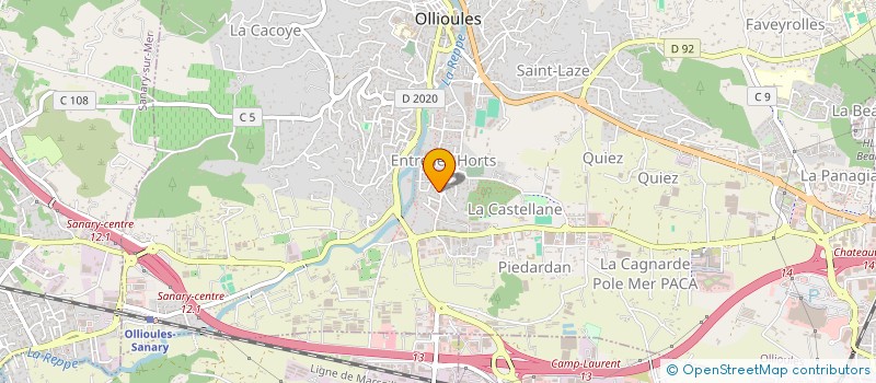 localisation de l'entreprise ATICI  OLLIOULES