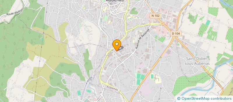 localisation de l'entreprise ATICO à AUBENAS