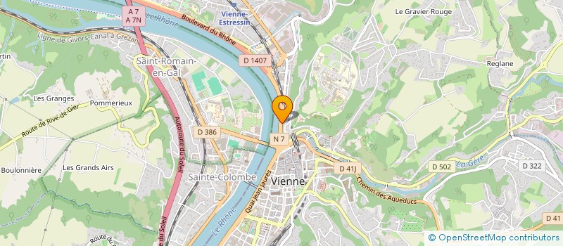 localisation de l'entreprise ATICOM à VIENNE
