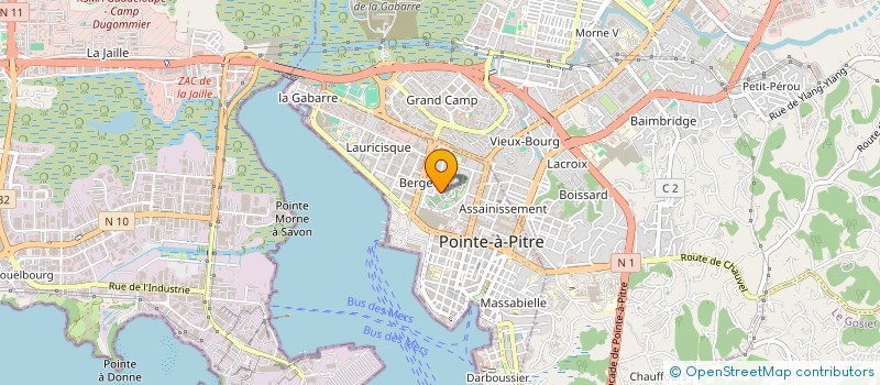 localisation de l'entreprise ATIDOR à POINTE-A-PITRE
