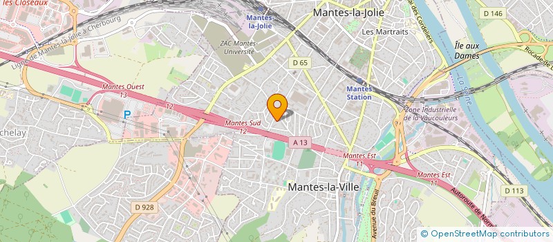 localisation de l'entreprise ATIGUI ET ASSOCIES à MANTES-LA-VILLE