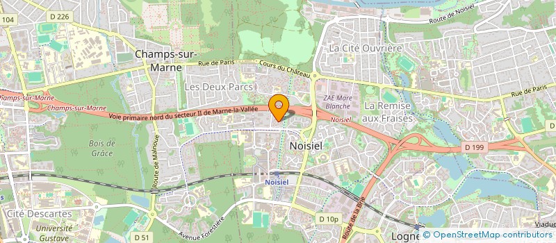 localisation de l'entreprise ATIKA à NOISIEL