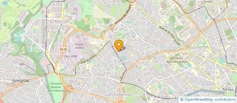 localisation de l'entreprise ATILA à MONTPELLIER