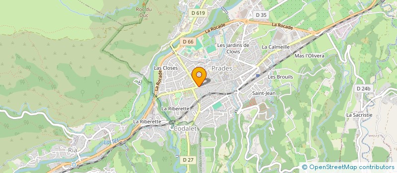 localisation de l'entreprise ATILA à PRADES