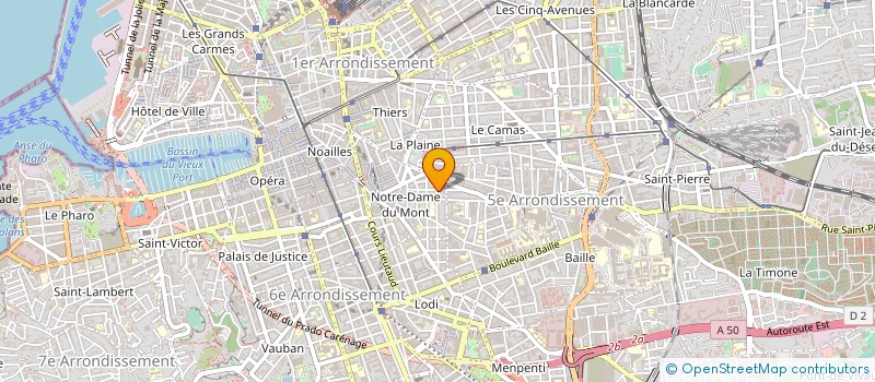 localisation de l'entreprise ATILA DIFFUSION à MARSEILLE