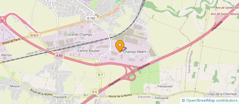 localisation de l'entreprise ATILAC  LA CRECHE