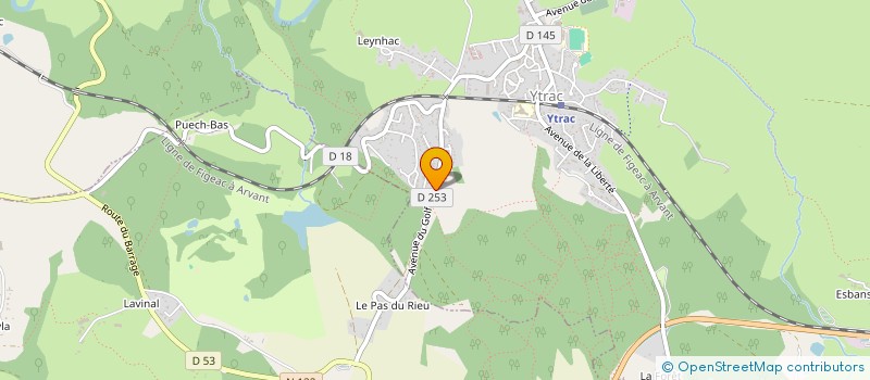 localisation de l'entreprise ATILEO à YTRAC