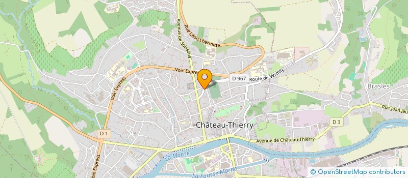 localisation de l'entreprise ATILHOR à CHATEAU-THIERRY