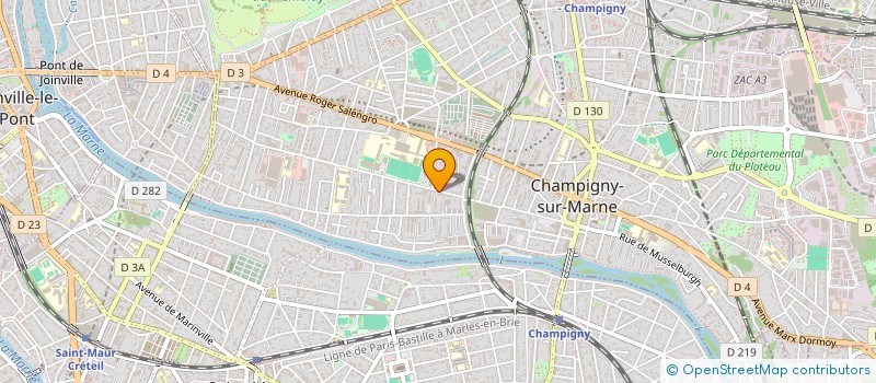 localisation de l'entreprise ATILIO VTC PRESTIGE à CHAMPIGNY-SUR-MARNE