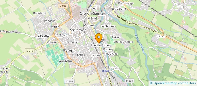 localisation de l'entreprise ATILIX ARCHI  OLORON-SAINTE-MARIE