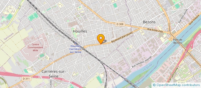 localisation de l'entreprise ATILO  HOUILLES