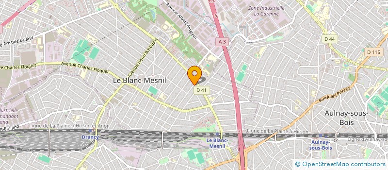 localisation de l'entreprise ATILYA à LE BLANC-MESNIL