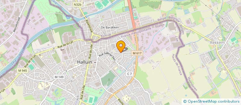 localisation de l'entreprise ATIM à HALLUIN