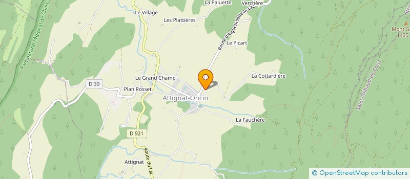 localisation de l'entreprise ATIM  ATTIGNAT-ONCIN