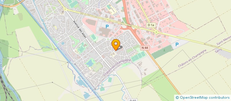 localisation de l'entreprise ATIMAG à CHALONS-EN-CHAMPAGNE
