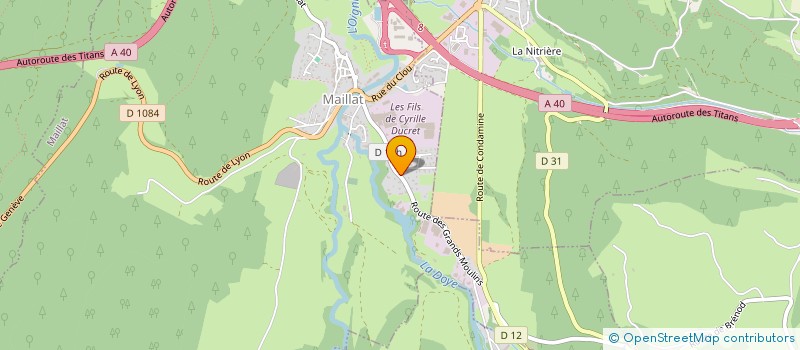 localisation de l'entreprise ATIMO  MAILLAT