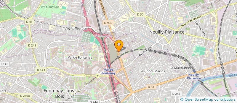 localisation de l'entreprise ATINA & ASSOCIES à FONTENAY-SOUS-BOIS