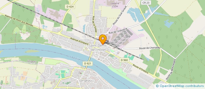 localisation de l'entreprise ATINA SARL à SAINT DENIS DE L'HOTEL