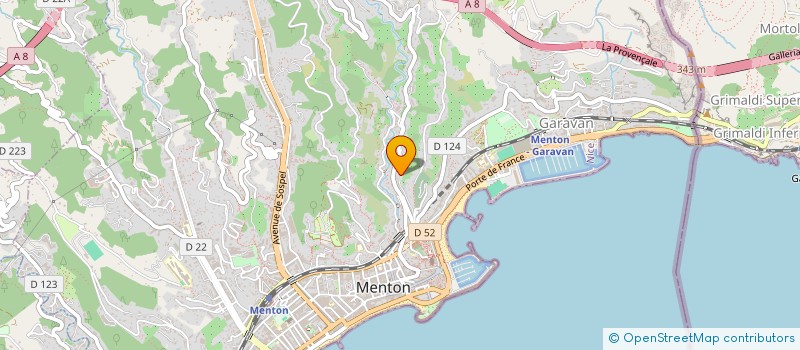 localisation de l'entreprise ATINEA PAYSAGES  MENTON