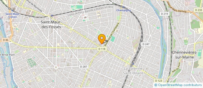 localisation de l'entreprise ATINNOVA à ST MAUR DES FOSSES