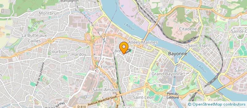 localisation de l'entreprise ATINOO à BAYONNE
