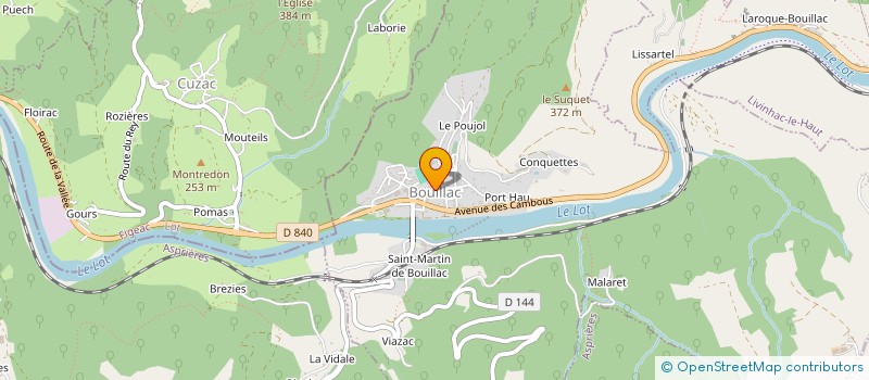 localisation de l'entreprise ATINOV AGENCEMENT à LIVINHAC-LE-HAUT