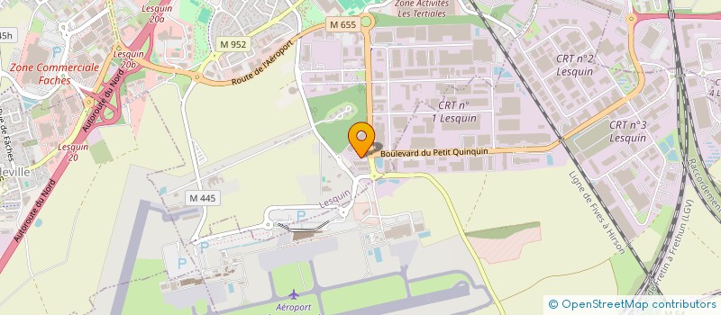 localisation de l'entreprise ATINOX à LESQUIN