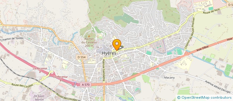 localisation de l'entreprise ATIP LES TROIS EQUERRES à HYERES