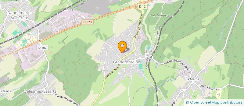 localisation de l'entreprise ATIPIK  GRANDFONTAINE