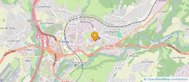 localisation de l'entreprise ATIPIKE  ARGONAY