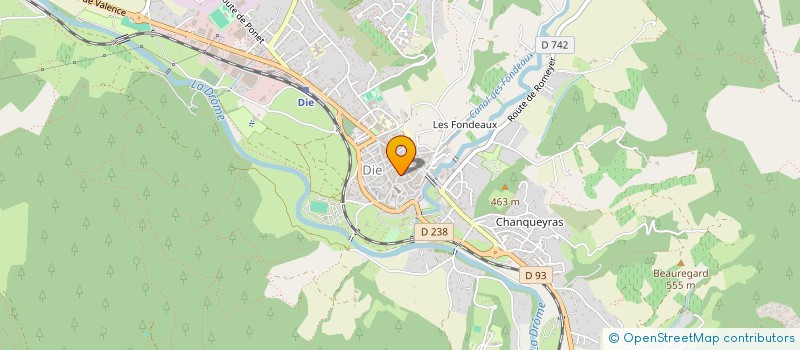 localisation de l'entreprise ATIPROD  DIE