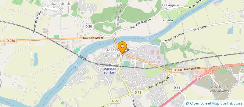 localisation de l'entreprise ATIPYC  MARSSAC-SUR-TARN