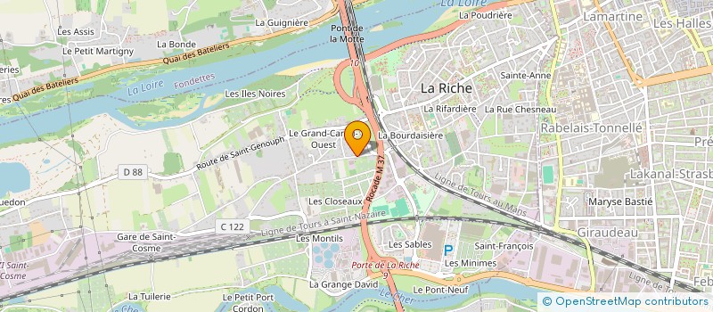 localisation de l'entreprise ATIQUES  LA RICHE