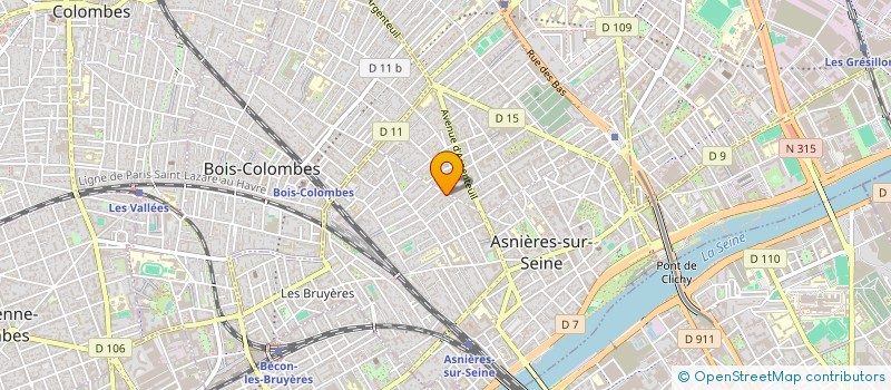 localisation de l'entreprise ATIS  ASNIERES-SUR-SEINE