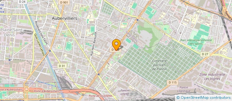 localisation de l'entreprise ATIS  PANTIN