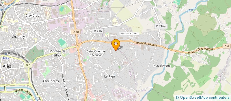 localisation de l'entreprise ATIS à ALES