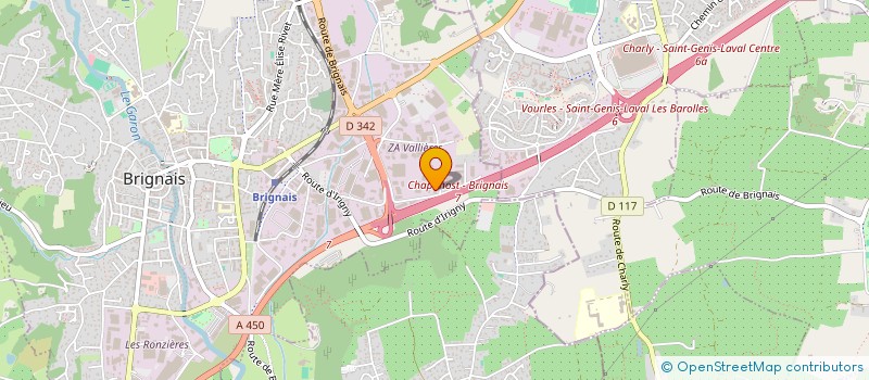 localisation de l'entreprise ATIS SYSTEM à BRIGNAIS
