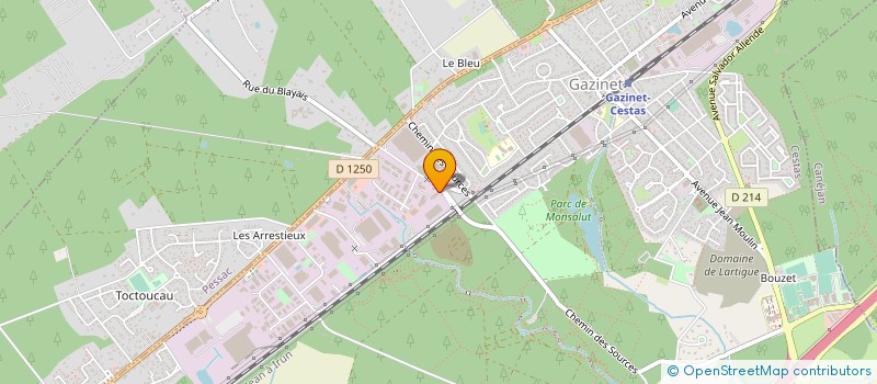localisation de l'entreprise ATISCO à CESTAS