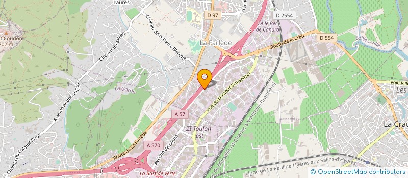 localisation de l'entreprise ATISYS CONCEPT  LA FARLEDE