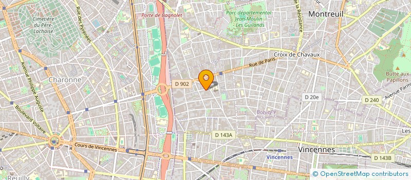 localisation de l'entreprise ATITUDE BTP à LES PAVILLONS-SOUS-BOIS