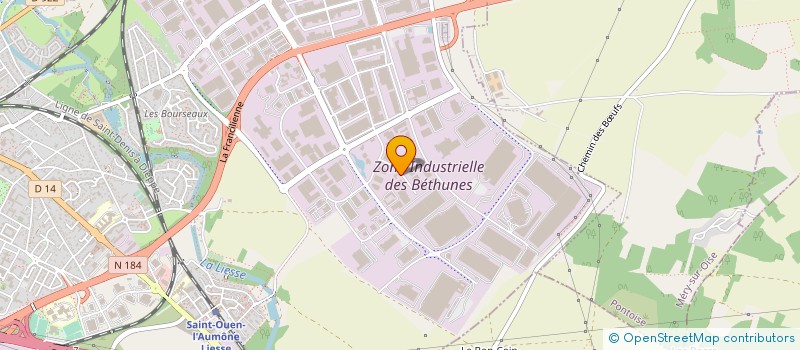 localisation de l'entreprise ATIV COM SARL à SAINT-OUEN-L'AUMONE
