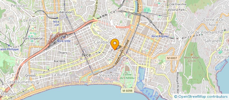 localisation de l'entreprise ATIXIS SUD-EST à NICE