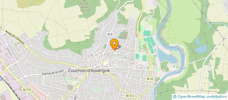 localisation de l'entreprise ATJ à COURNON-D'AUVERGNE