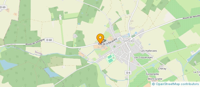 localisation de l'entreprise ATJ  SONZAY