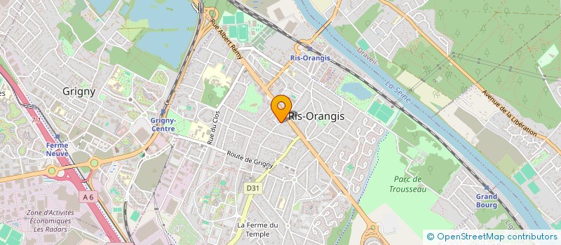 localisation de l'entreprise ATJ BUSINESS à RIS-ORANGIS