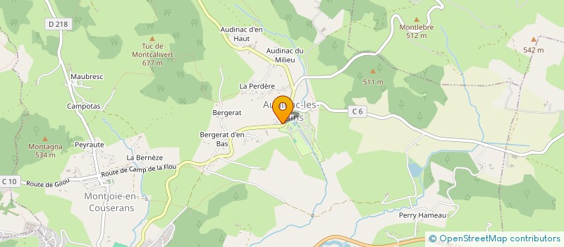 localisation de l'entreprise ATJ FACADES & AMENAGEMENTS à MONTJOIE-EN-COUSERANS