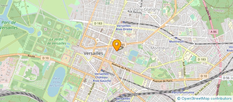 localisation de l'entreprise ATJ FITNESS à VERSAILLES