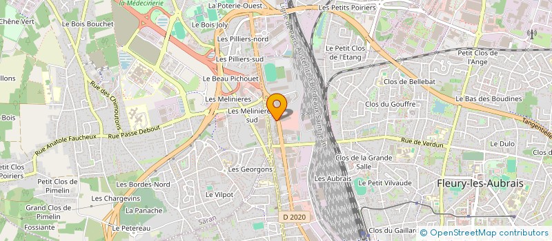 localisation de l'entreprise ATJ PROMOTION à FLEURY-LES-AUBRAIS